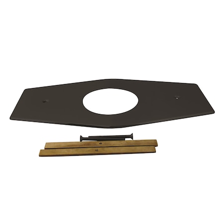 Westbrass Remodel Cover Plate for Mixet Bathtub and Shower Valves, Matte Black D503-62